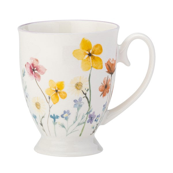 The English Tableware Company Pressed Flowers Royal Footed Mug