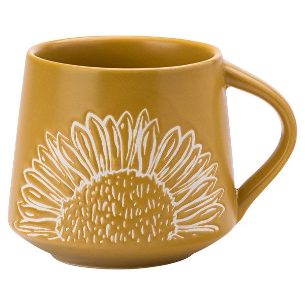 The English Tableware Company Artisan Flower Yellow Wax Resist Mug