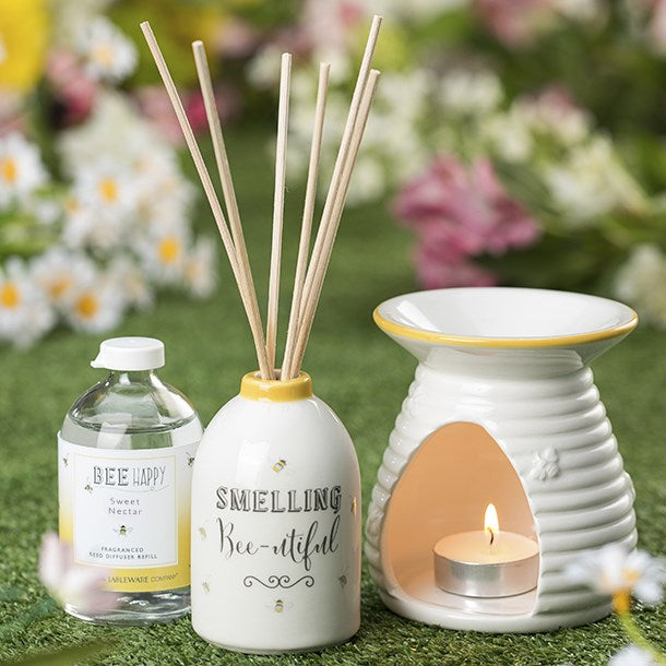 The English Tableware Company Bee Happy Reed Diffuser Set