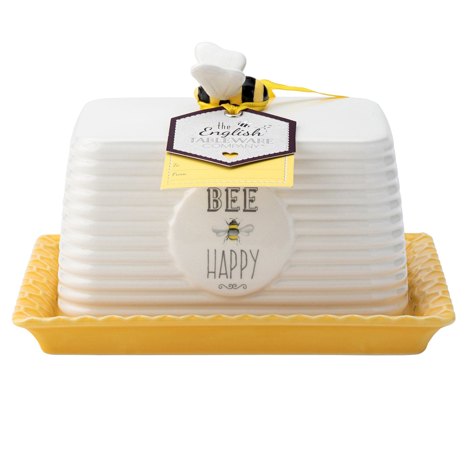 The English Tableware Company Bee Happy Butter Dish