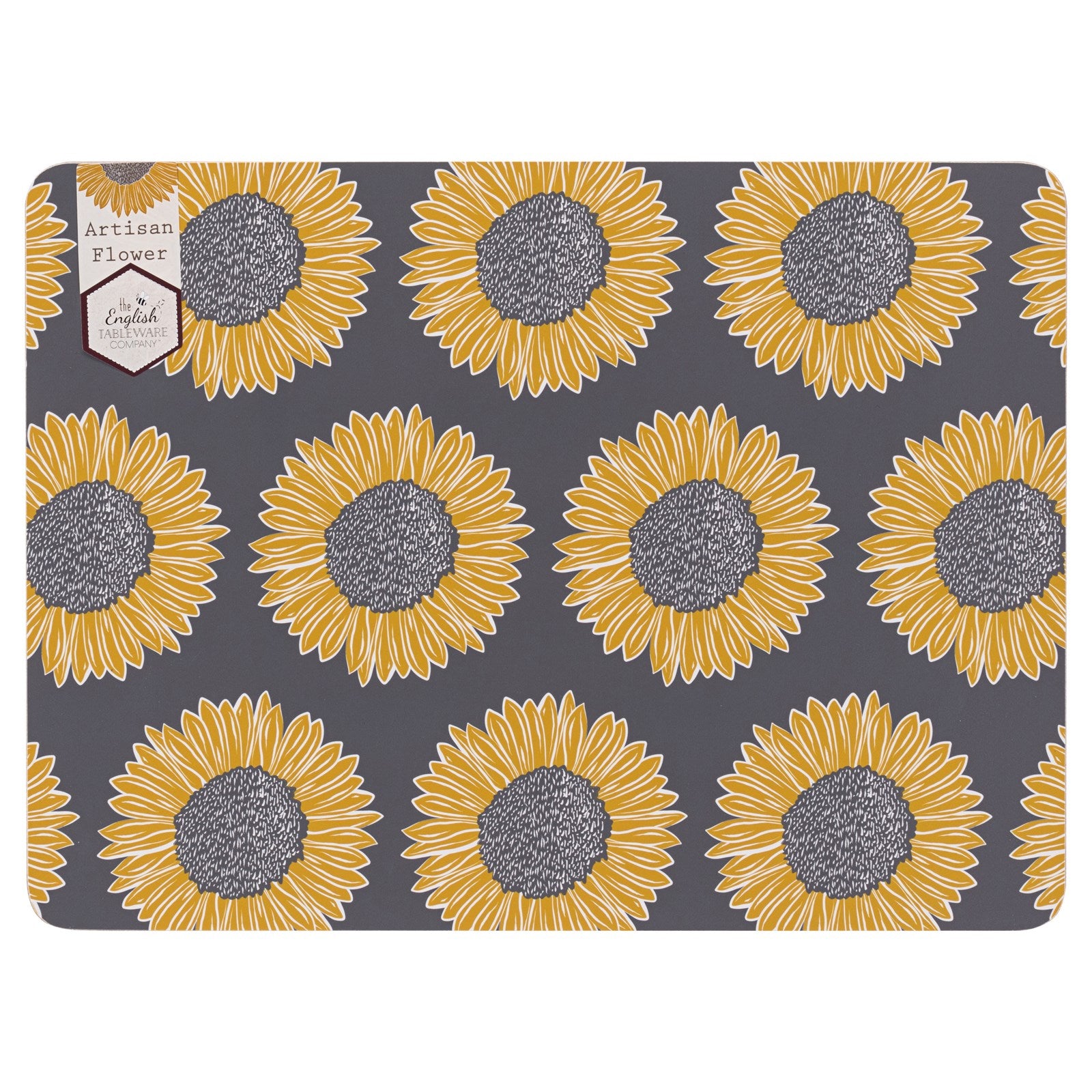 The English Tableware Company Artisan Flower 4pk Placemats
