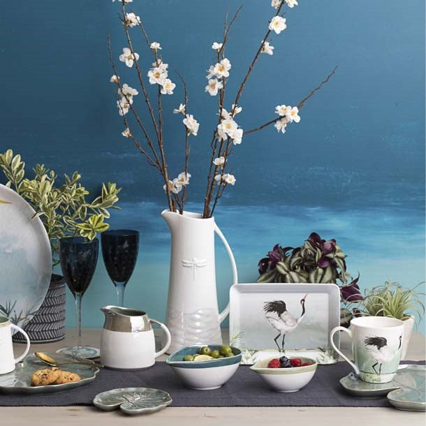 The English Tableware Company Reflections Small Lily Pad Serving Dish