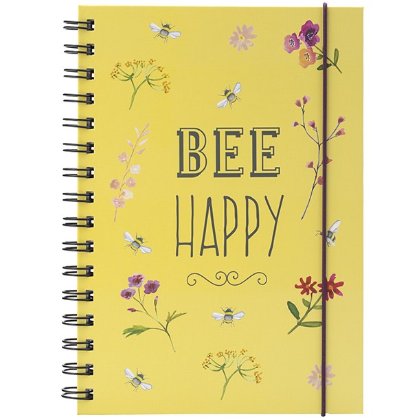 The English Tableware Company Bee Happy A5 Notebook
