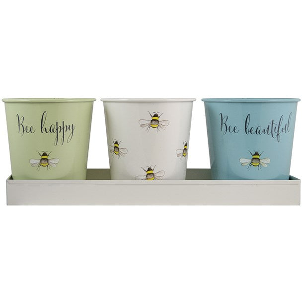 The English Tableware Company Bee Happy 3pk Pots