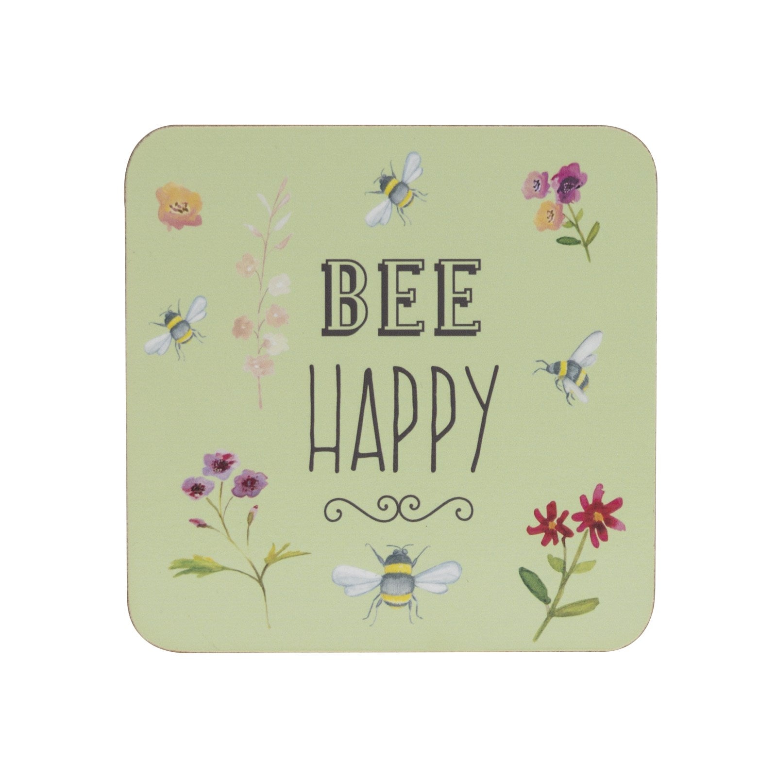 The English Tableware Company Bee Happy Set of 4 Coaster