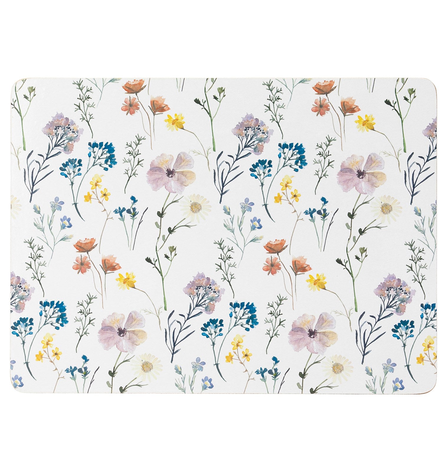 The English Tableware Company Pressed Flowers 4pk Placemats