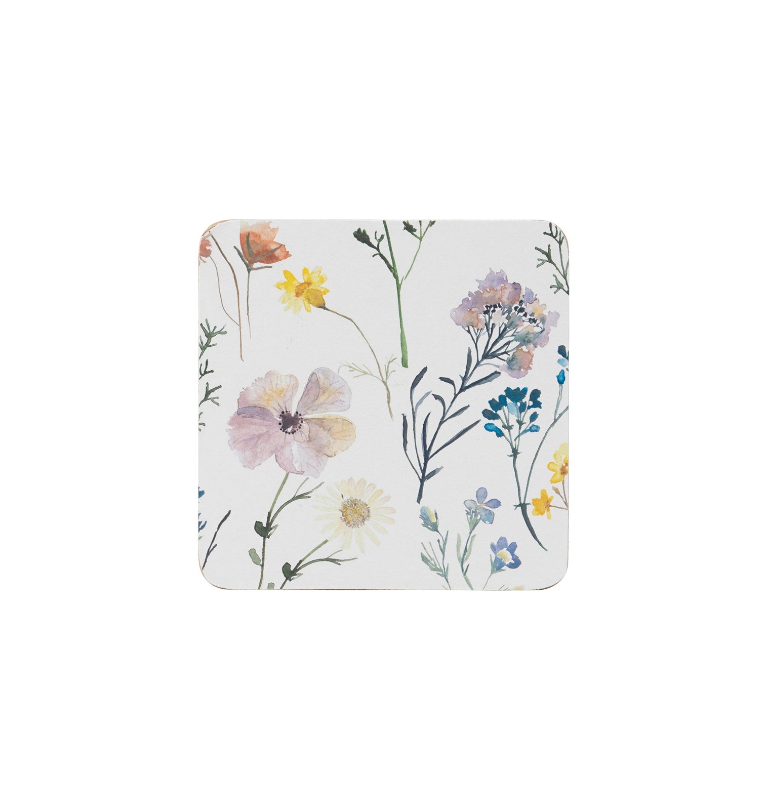 The English Tableware Company Pressed Flowers 4pk Coasters