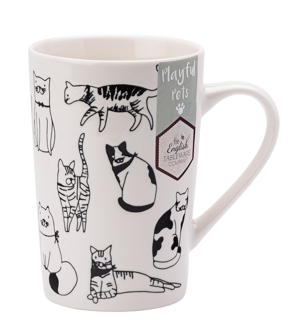 The English Tableware Company Playful Pets Tall Cat Mug