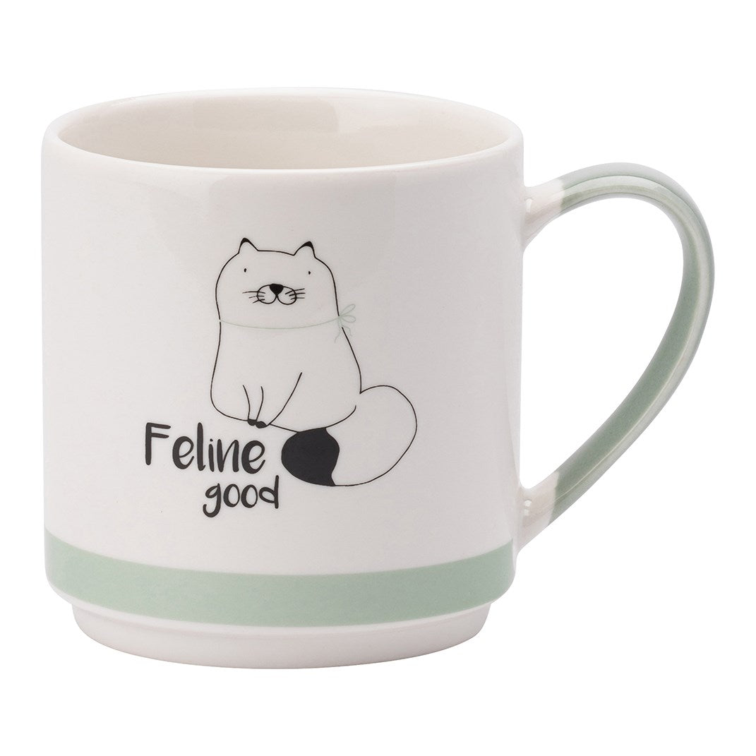 The English Tableware Company Playful Pets Cat Stacking Mugs