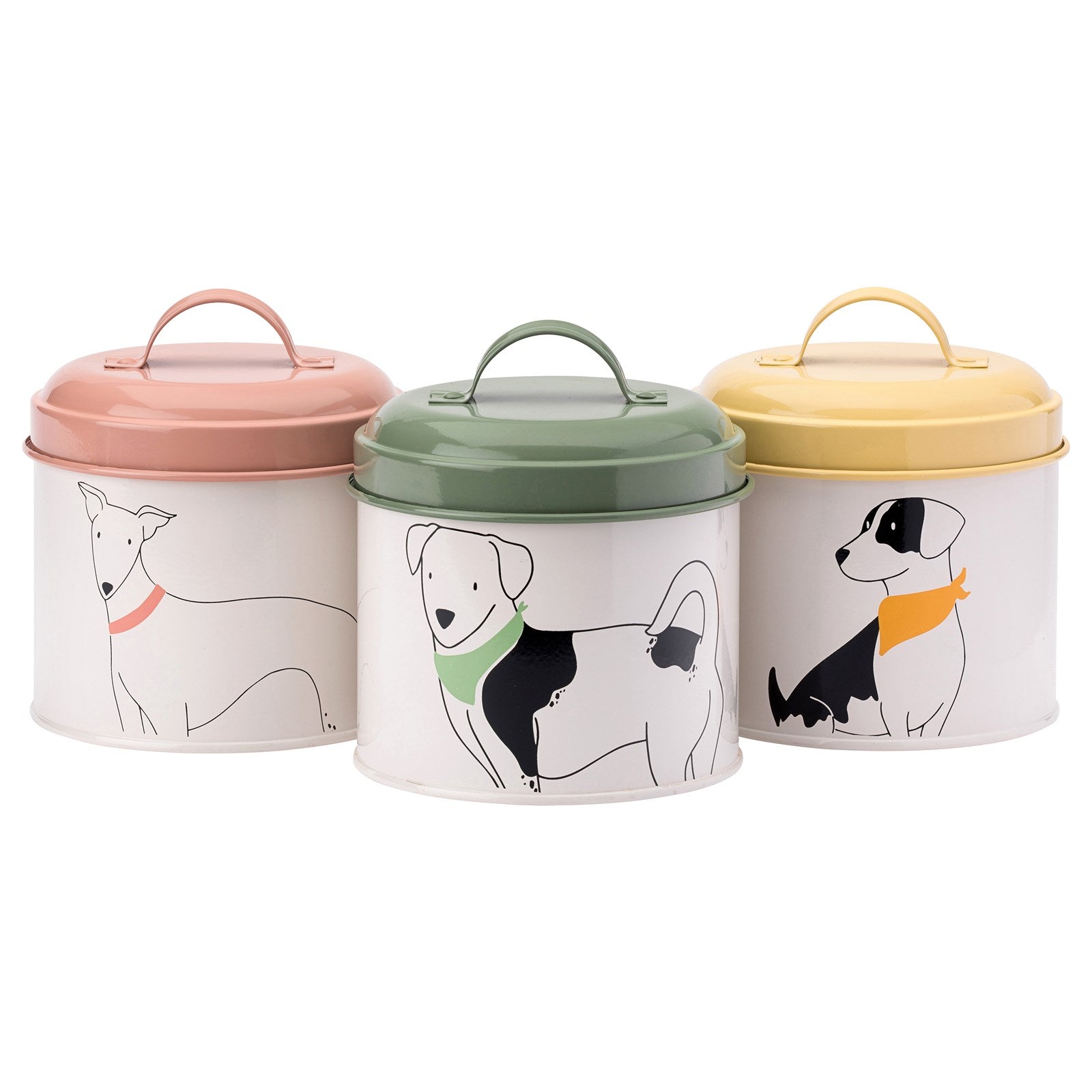 The English Tableware Company Playful Pets Set of 3 Dog Tins