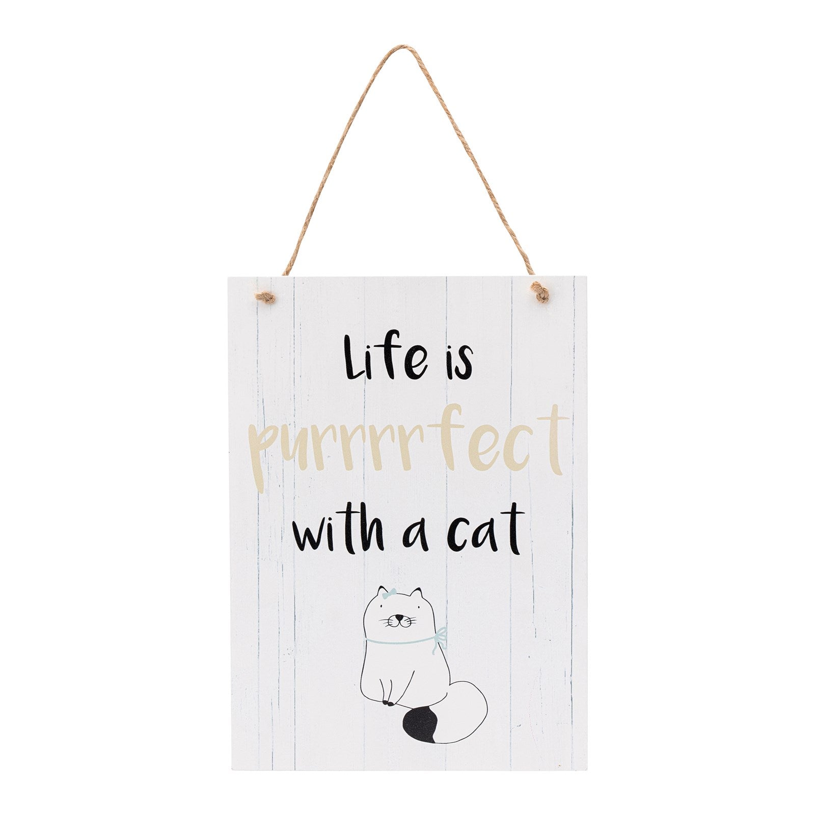 The English Tableware Company Playful Pets Cat Hanging Sign