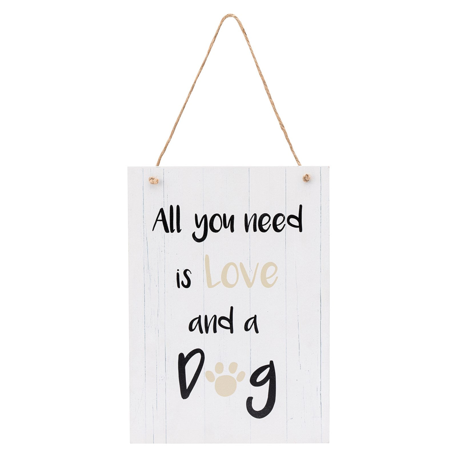 The English Tableware Company Playful Pets Dog Hanging Sign