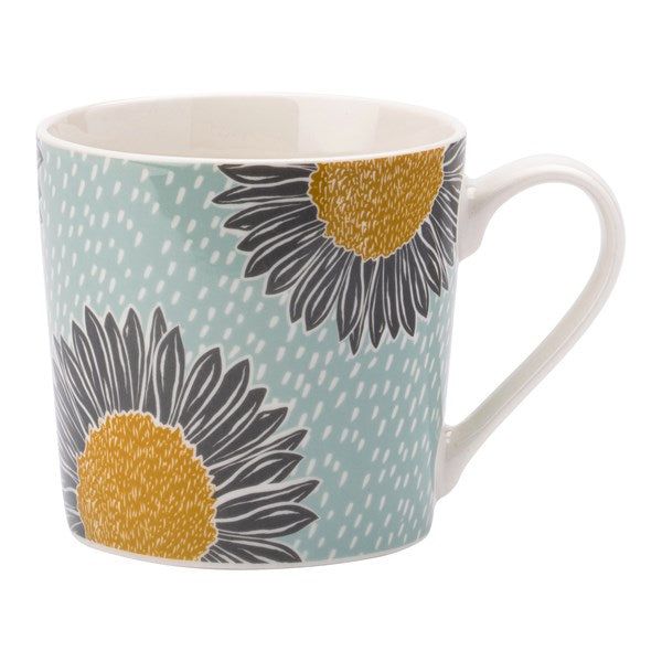The English Tableware Company Artisan Flower Floral Blue Mug