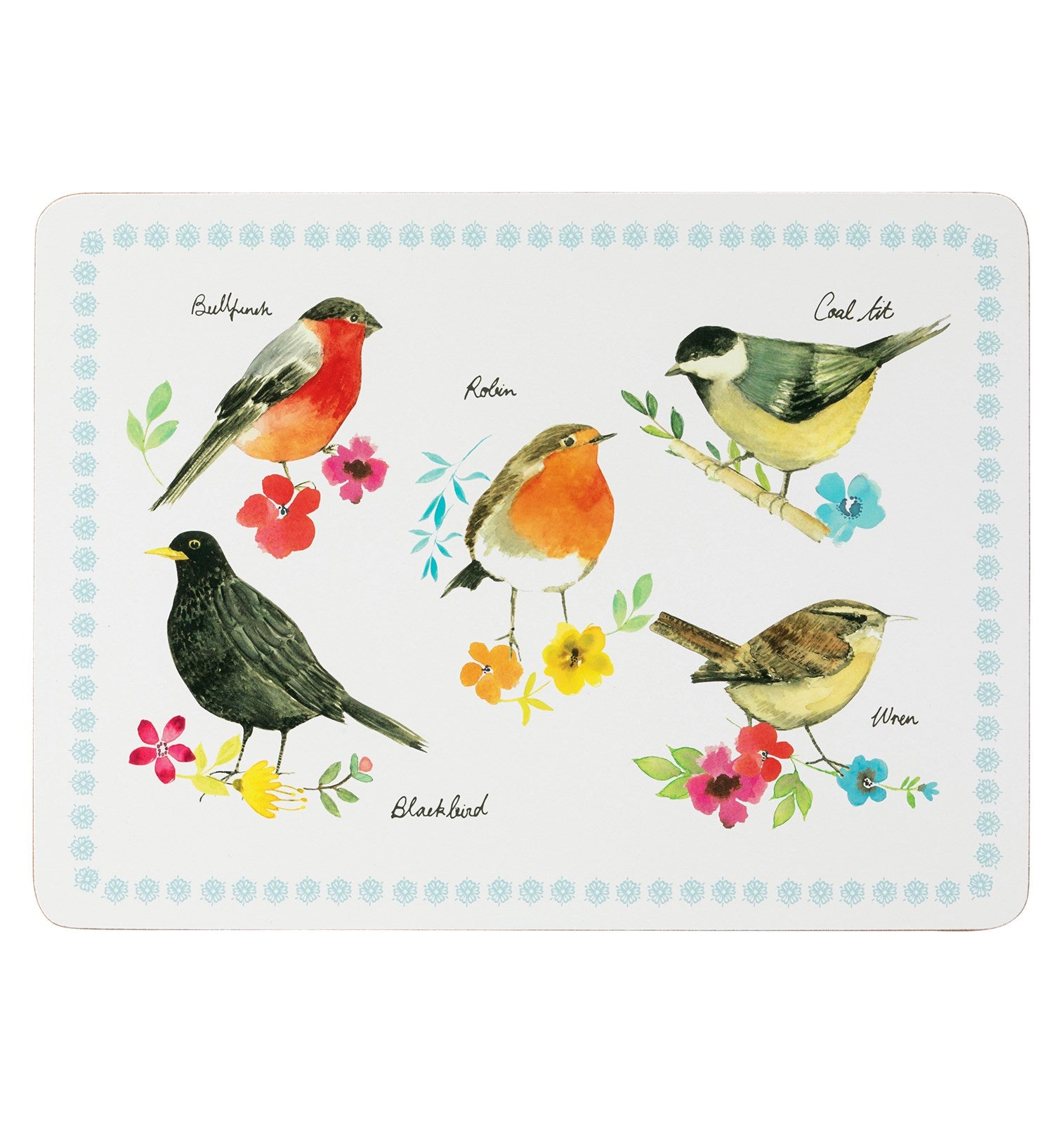 The English Tableware Company Garden Birds Set of 4pk Placemats
