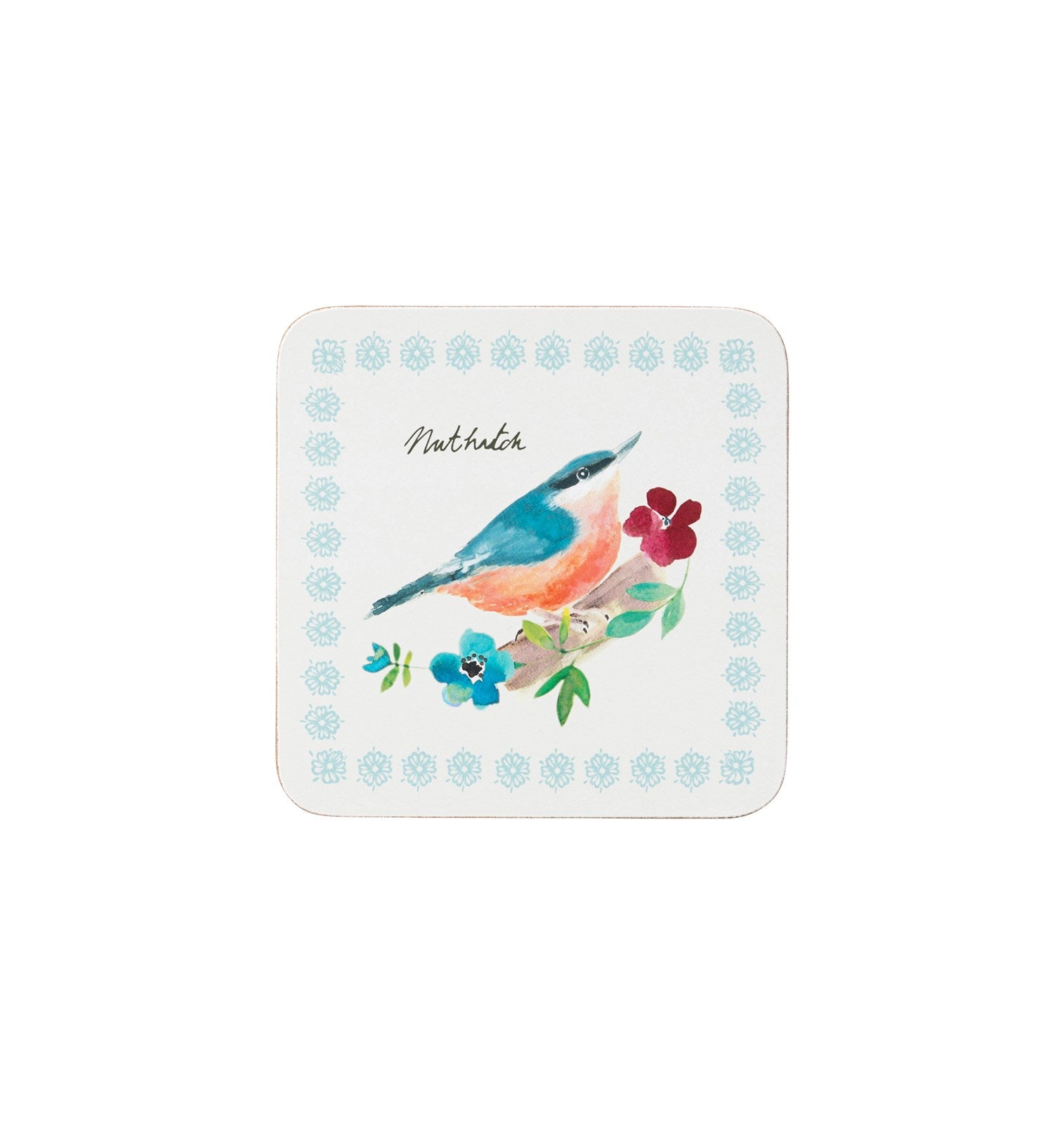 The English Tableware Company Garden Birds Set of  4pk Coasters