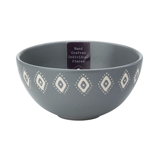 The English Tableware Company Artisan Aztec Dip Bowl - Grey