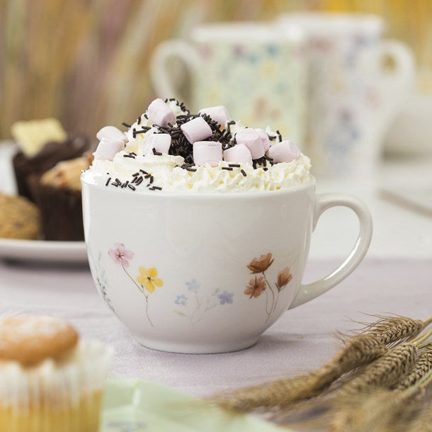 The English Tableware Company Pressed Flowers Hug Mug