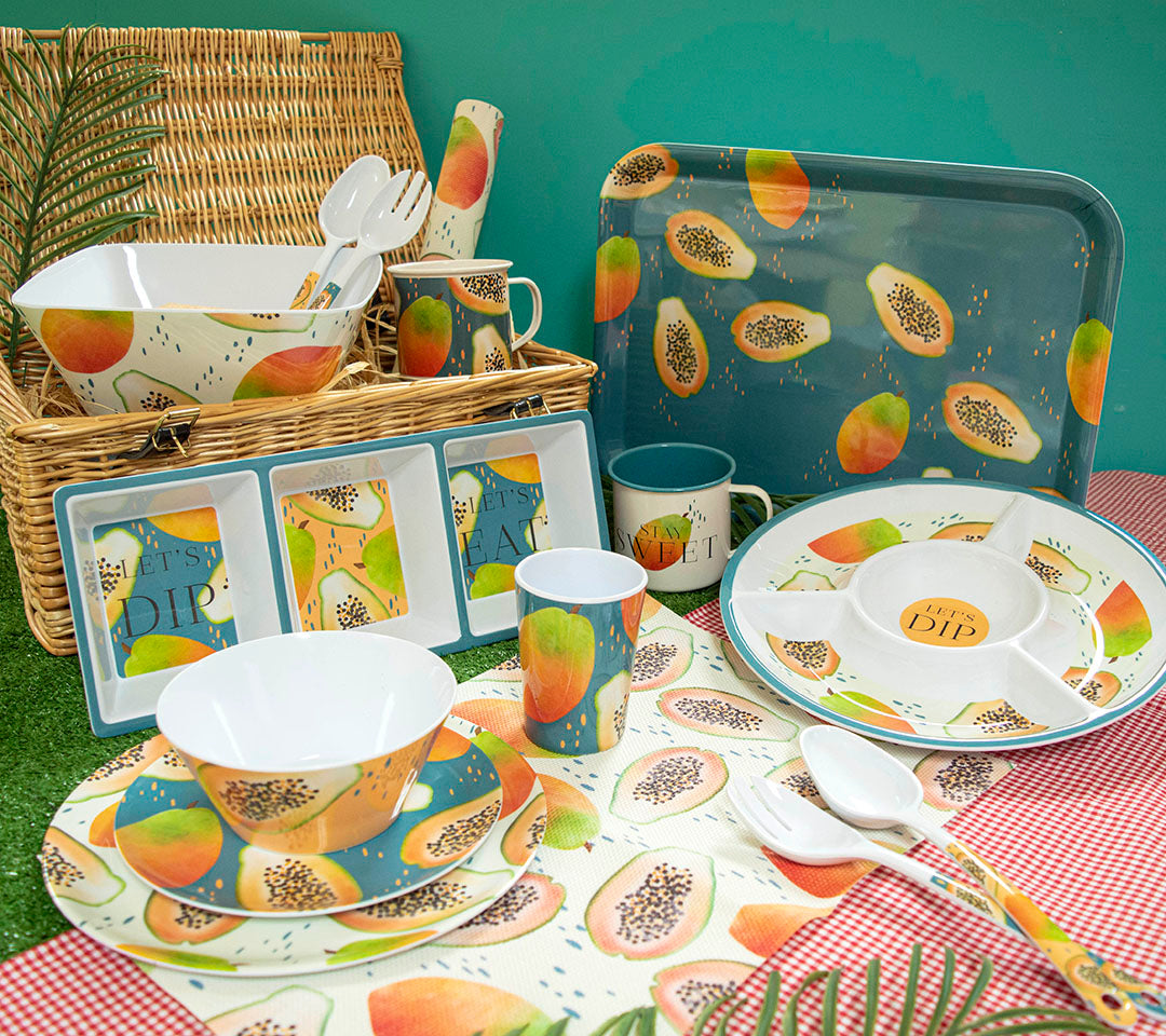 The English Tableware Company Papaya Bliss Stay Sweet Mug – Pack of 4