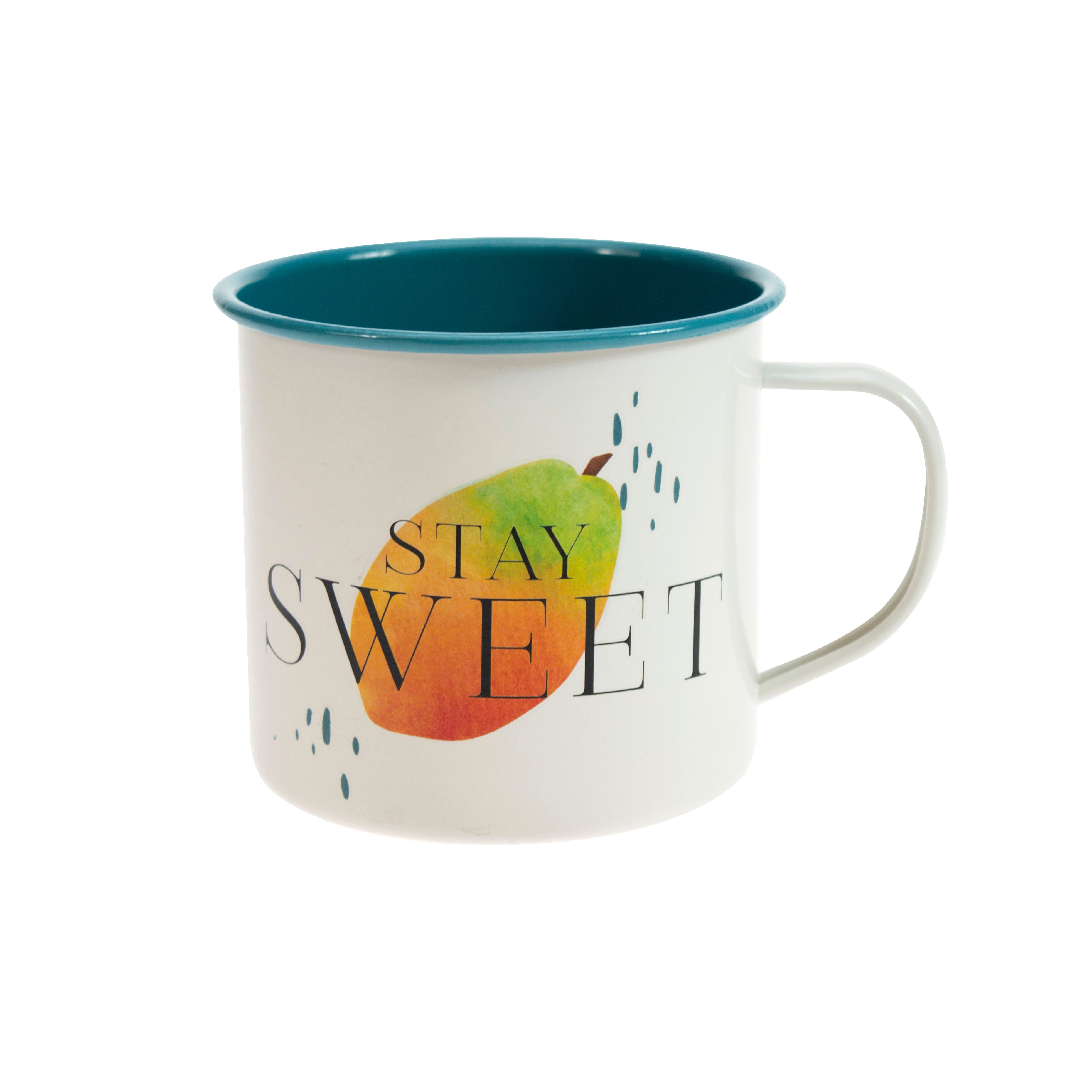 The English Tableware Company Papaya Bliss Stay Sweet Mug – Pack of 4