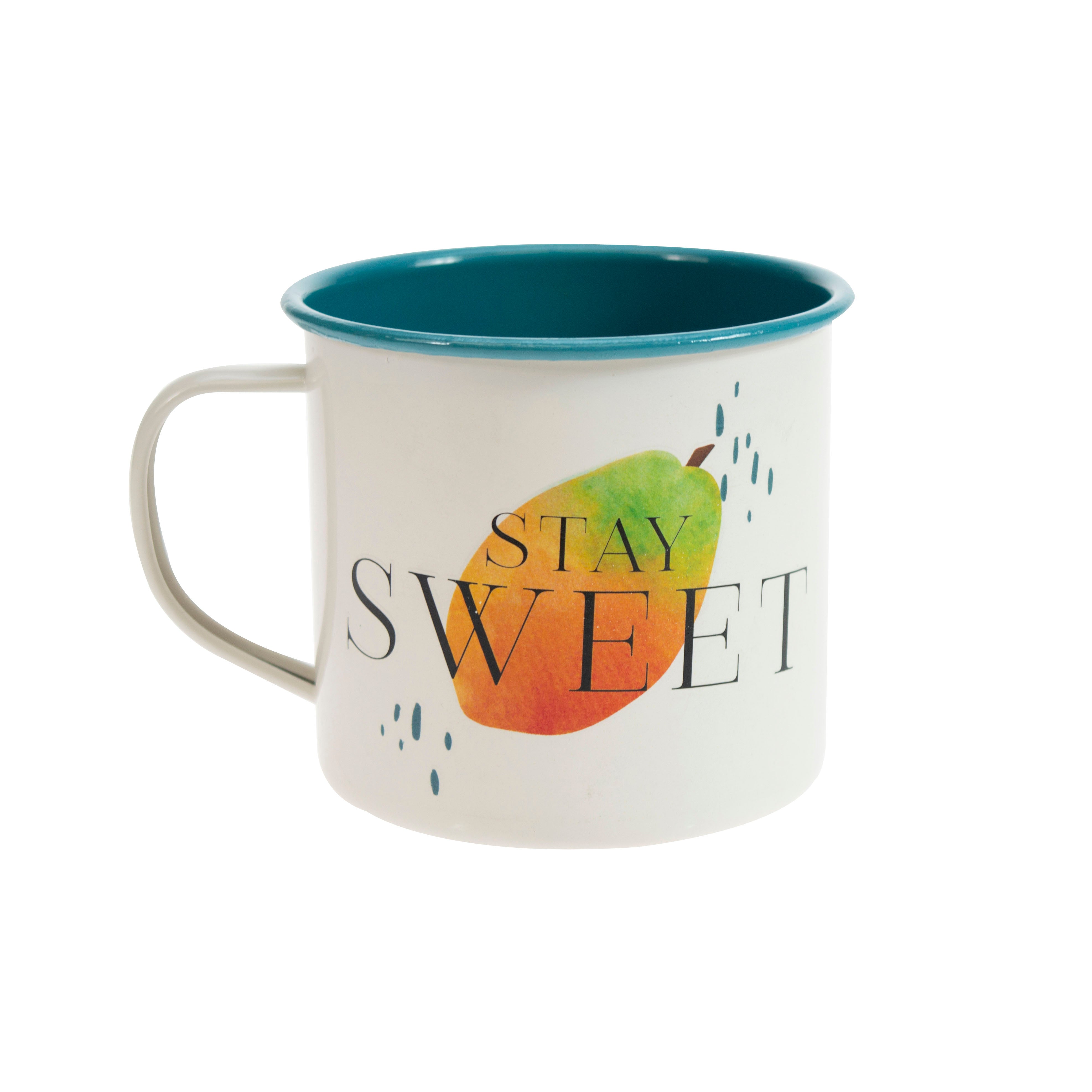 The English Tableware Company Papaya Bliss Stay Sweet Mug – Pack of 4