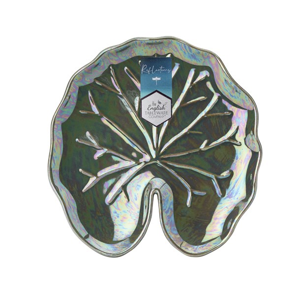 The English Tableware Company Reflections Small Lily Pad Serving Dish