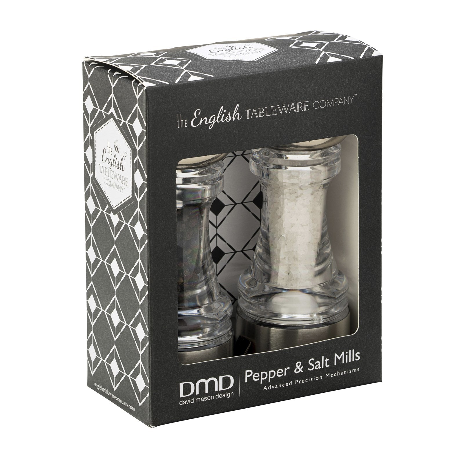 The English Tableware Company Chrome York - Salt and Pepper Mill Set