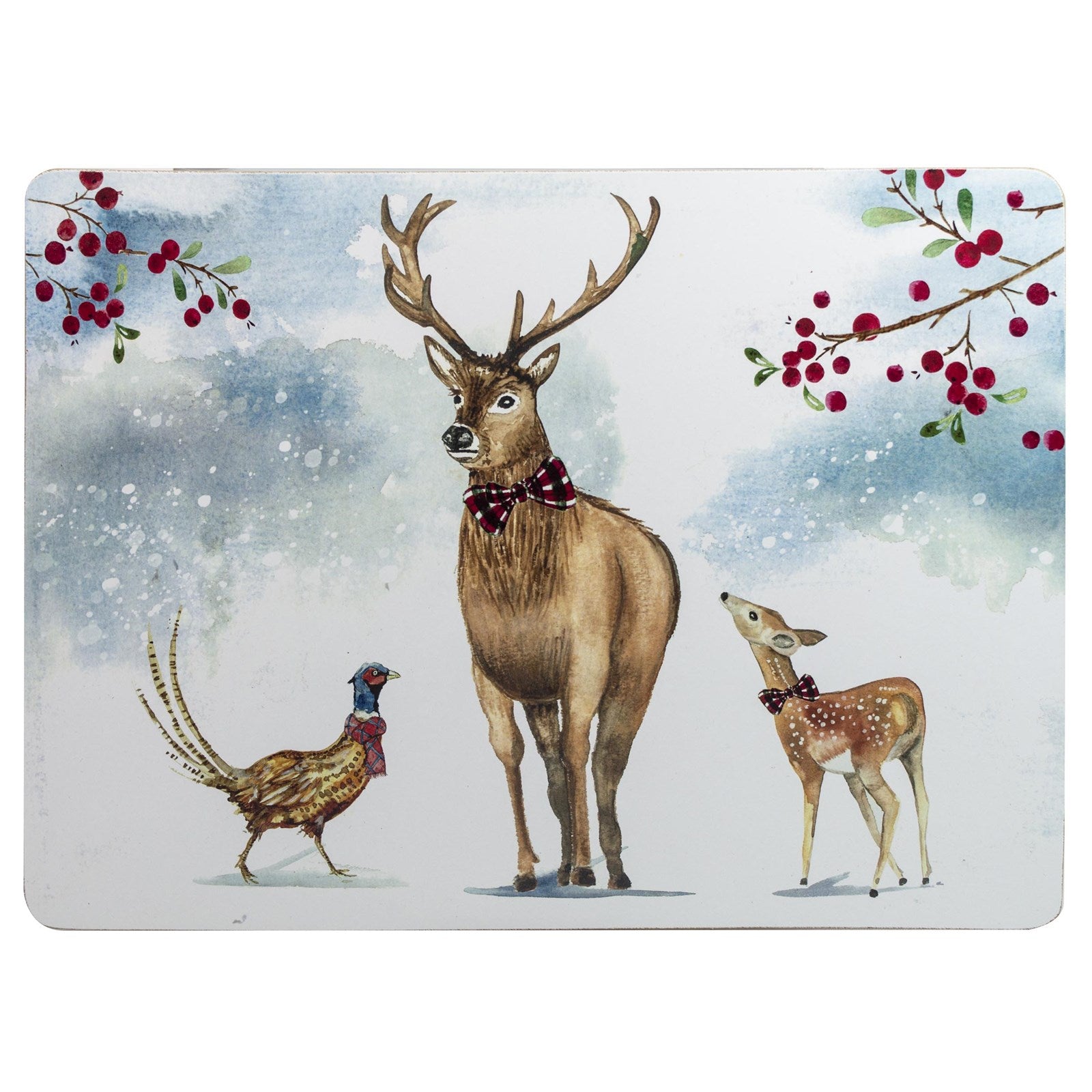 The English Tableware Company Winter Retreat 4pk Placemat