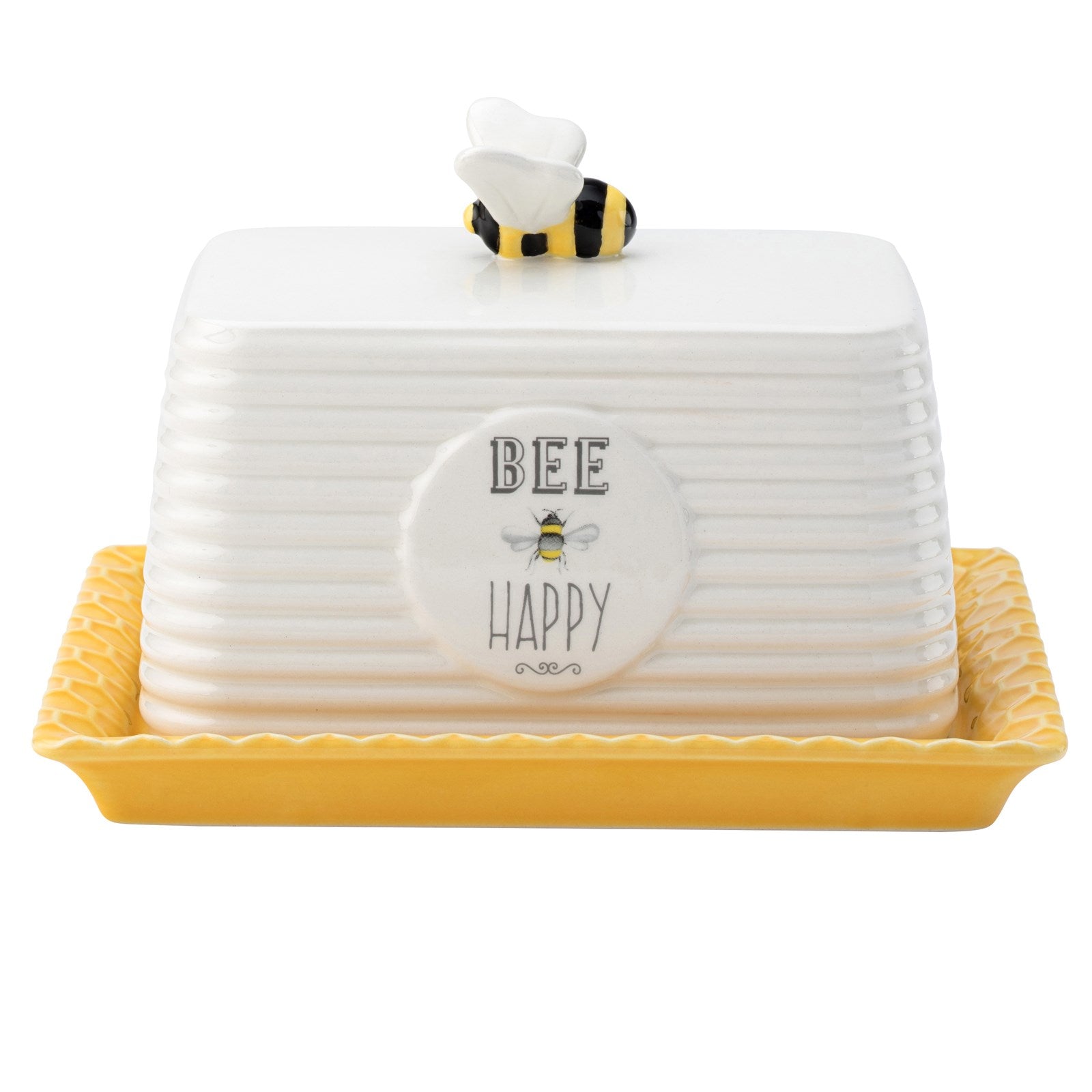 The English Tableware Company Bee Happy Butter Dish