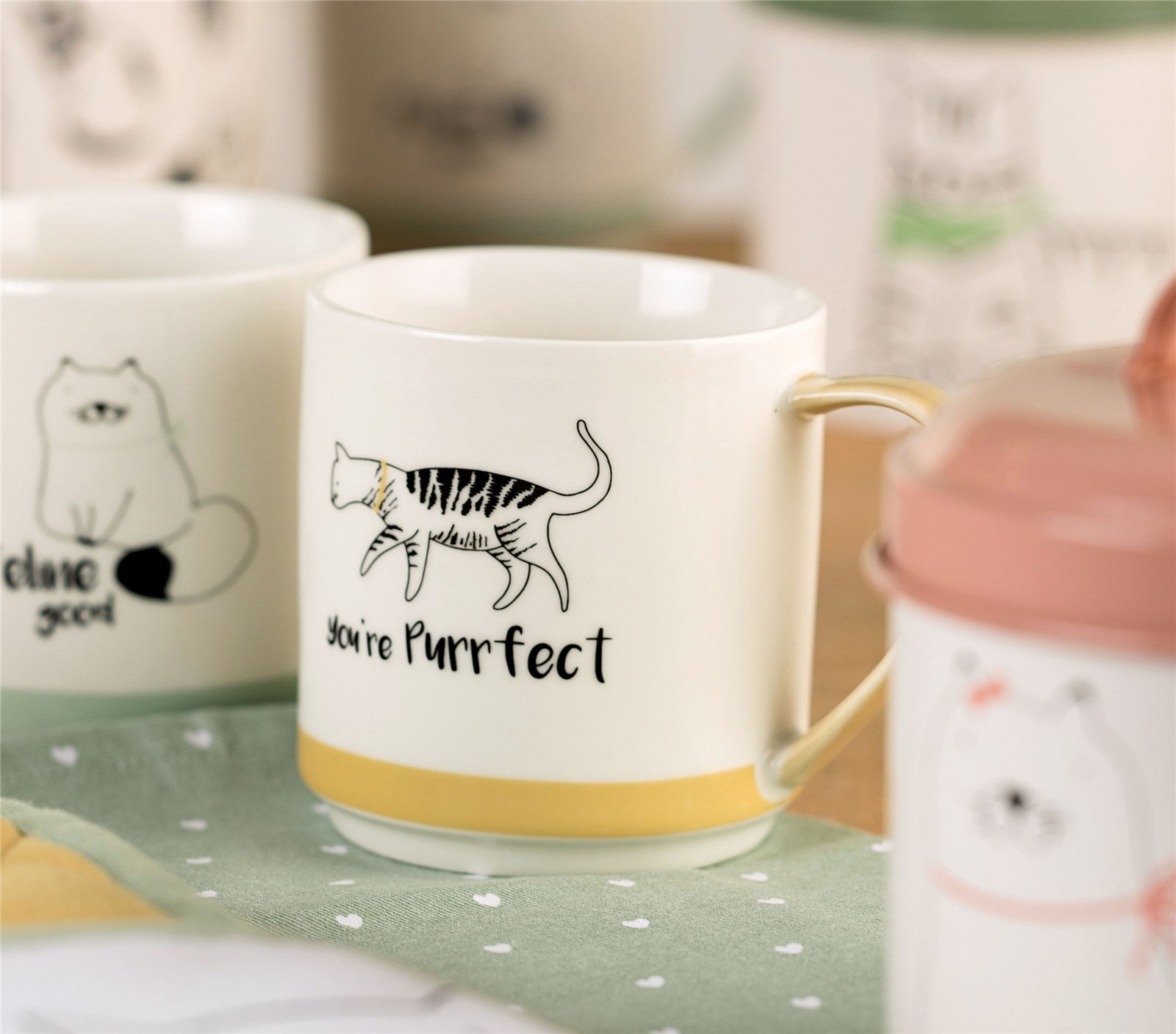 The English Tableware Company Playful Pets Cat Stacking Mugs