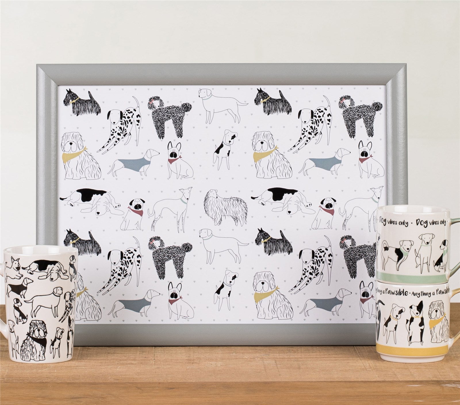The English Tableware Company Playful Pets Dog Stacking Mugs